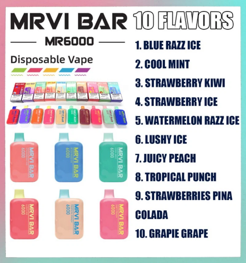 Disposable Vape Bar 6000 flavors list Disposable Vape Bar 6000 flavors list